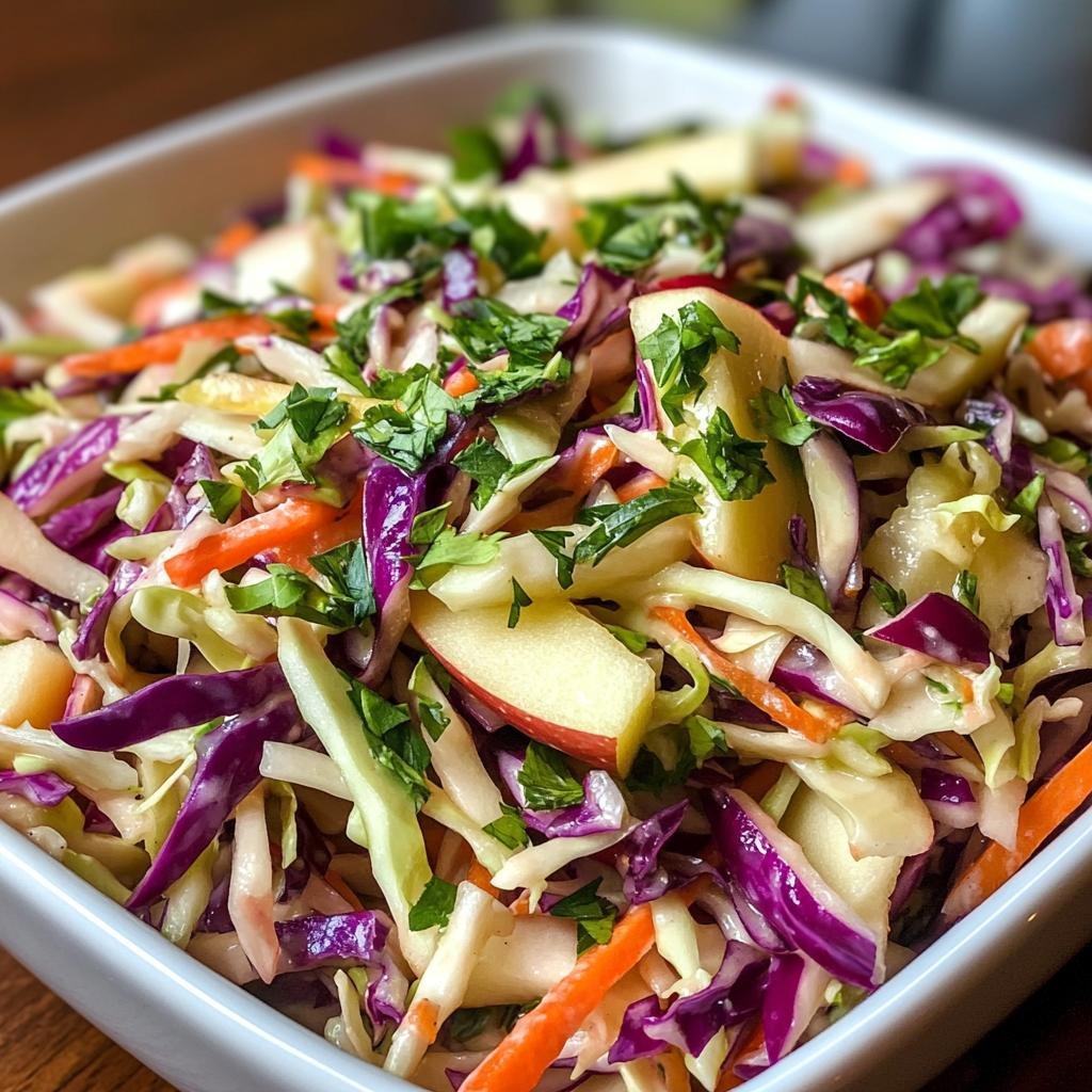 Cabbage Apple Slaw - detail 1