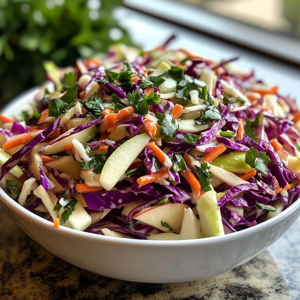 Cabbage Apple Slaw - detail 2