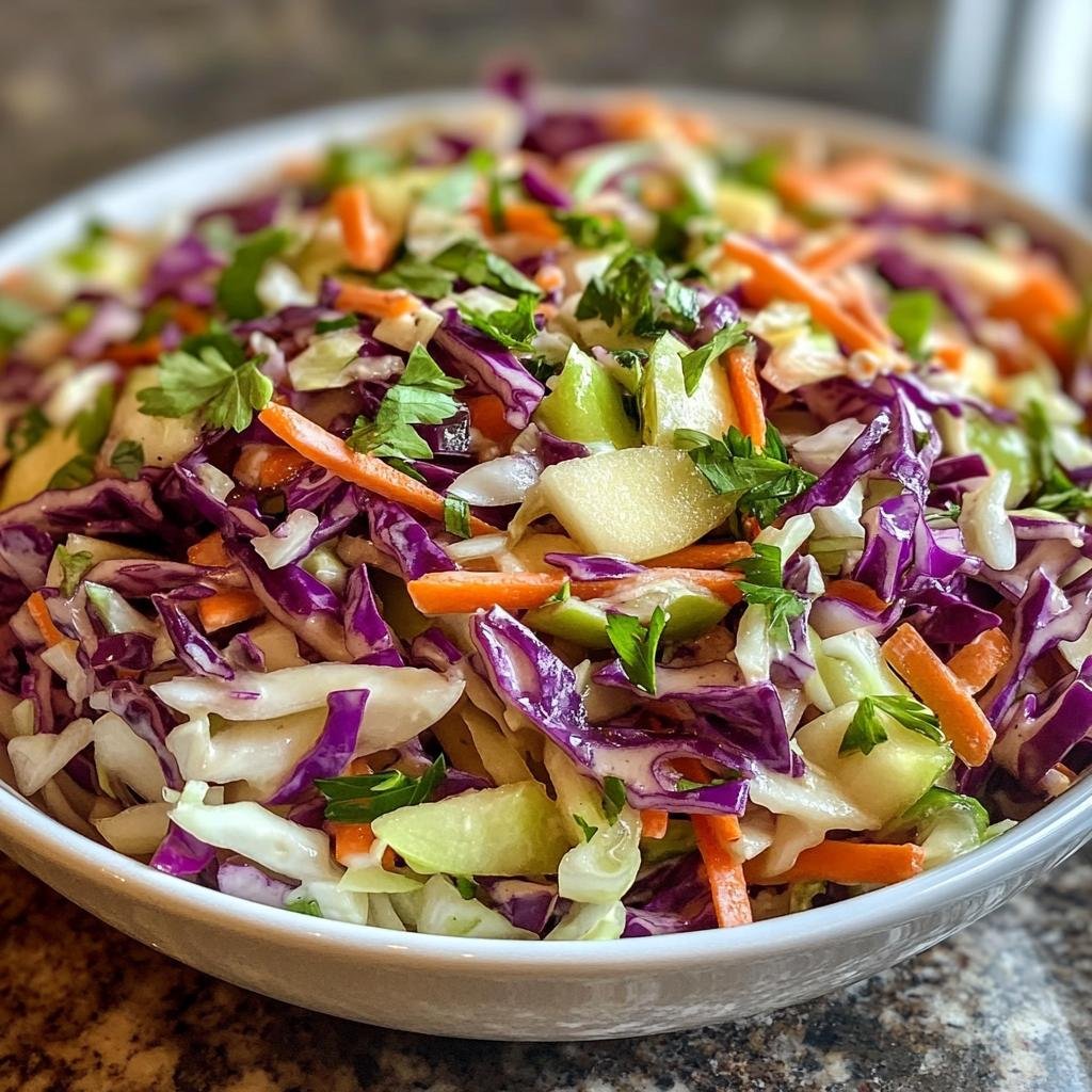 Cabbage Apple Slaw - detail 3