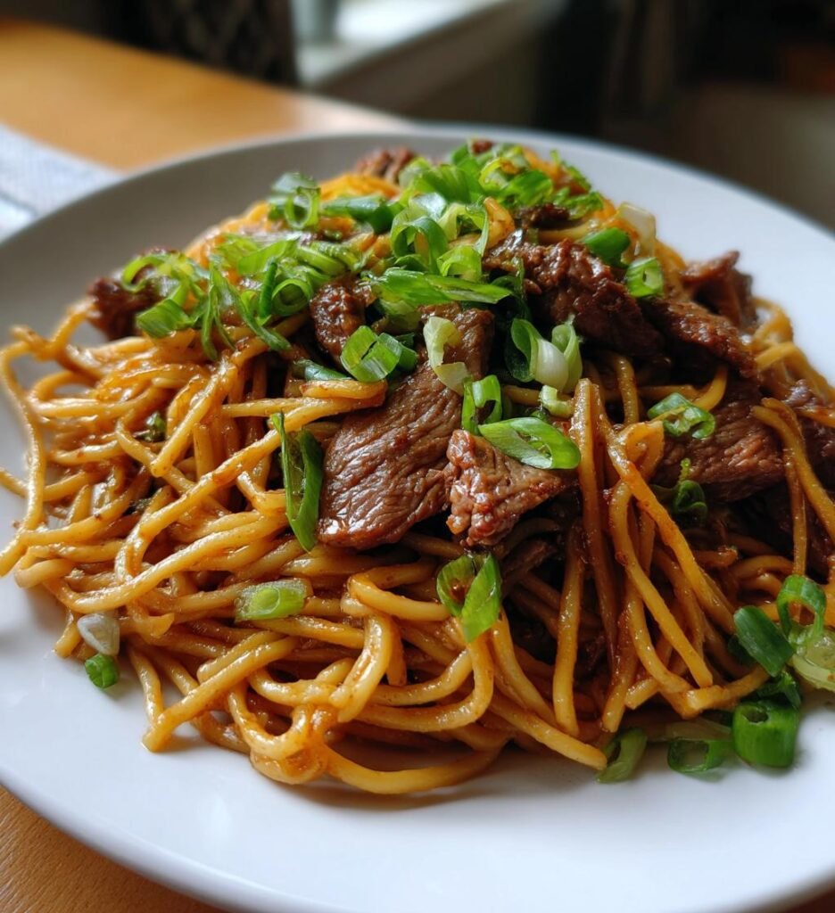 Ginger Soy Beef Noodles