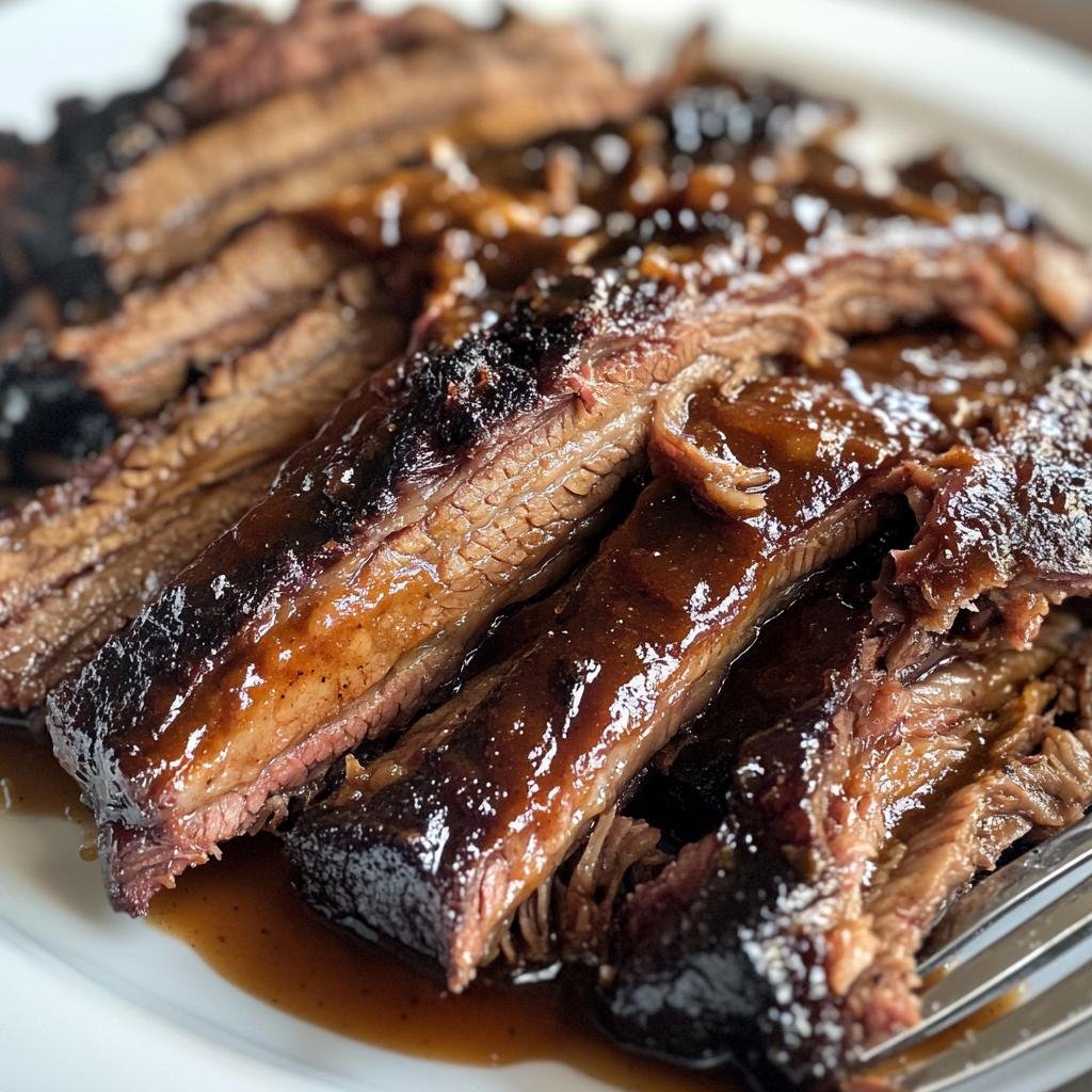 Slow-Cooked Barbecue Beef Brisket