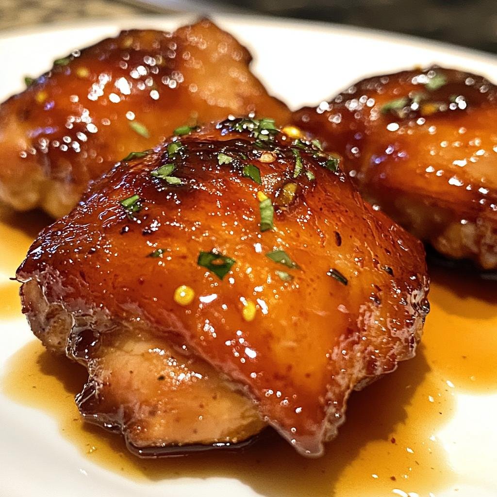 Spicy Honey Glazed Chicken Thighs