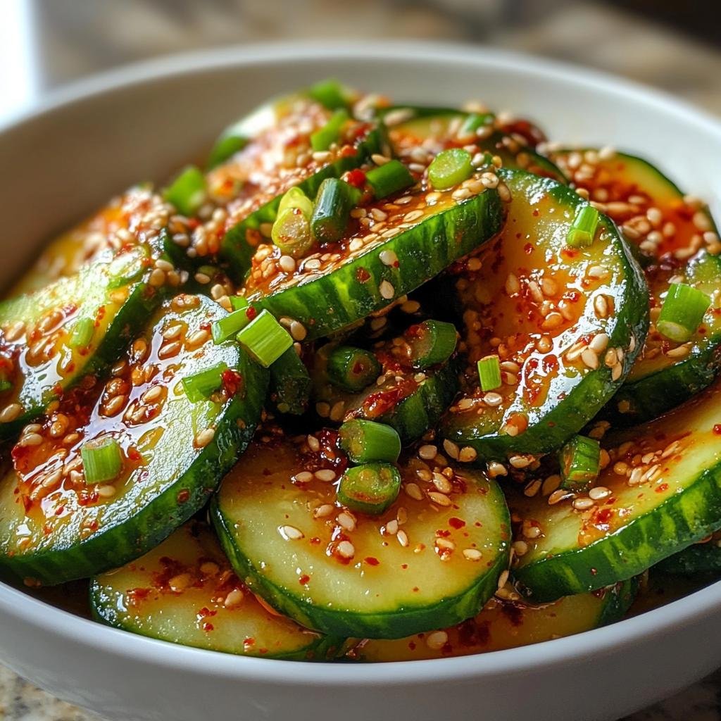 Spicy Korean Cucumber Salad