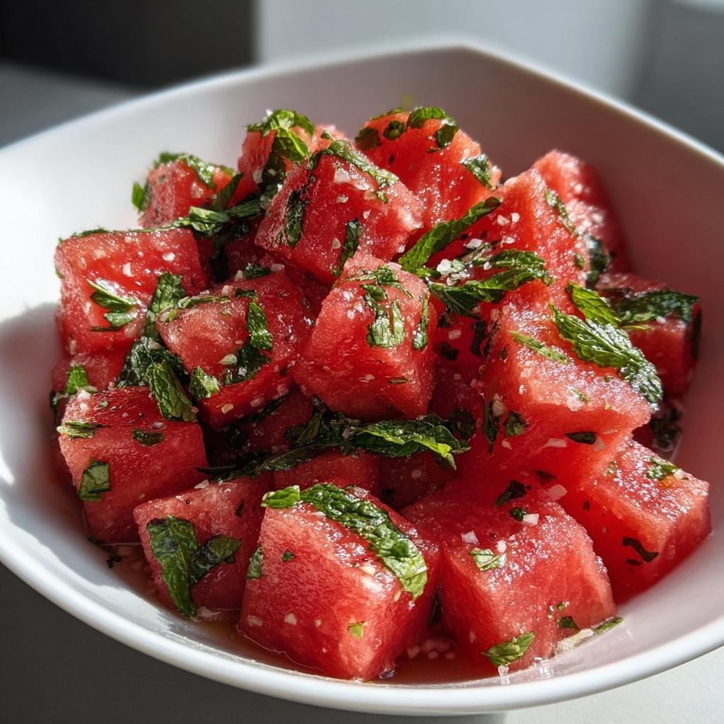 Watermelon Mint Salad - detail 1