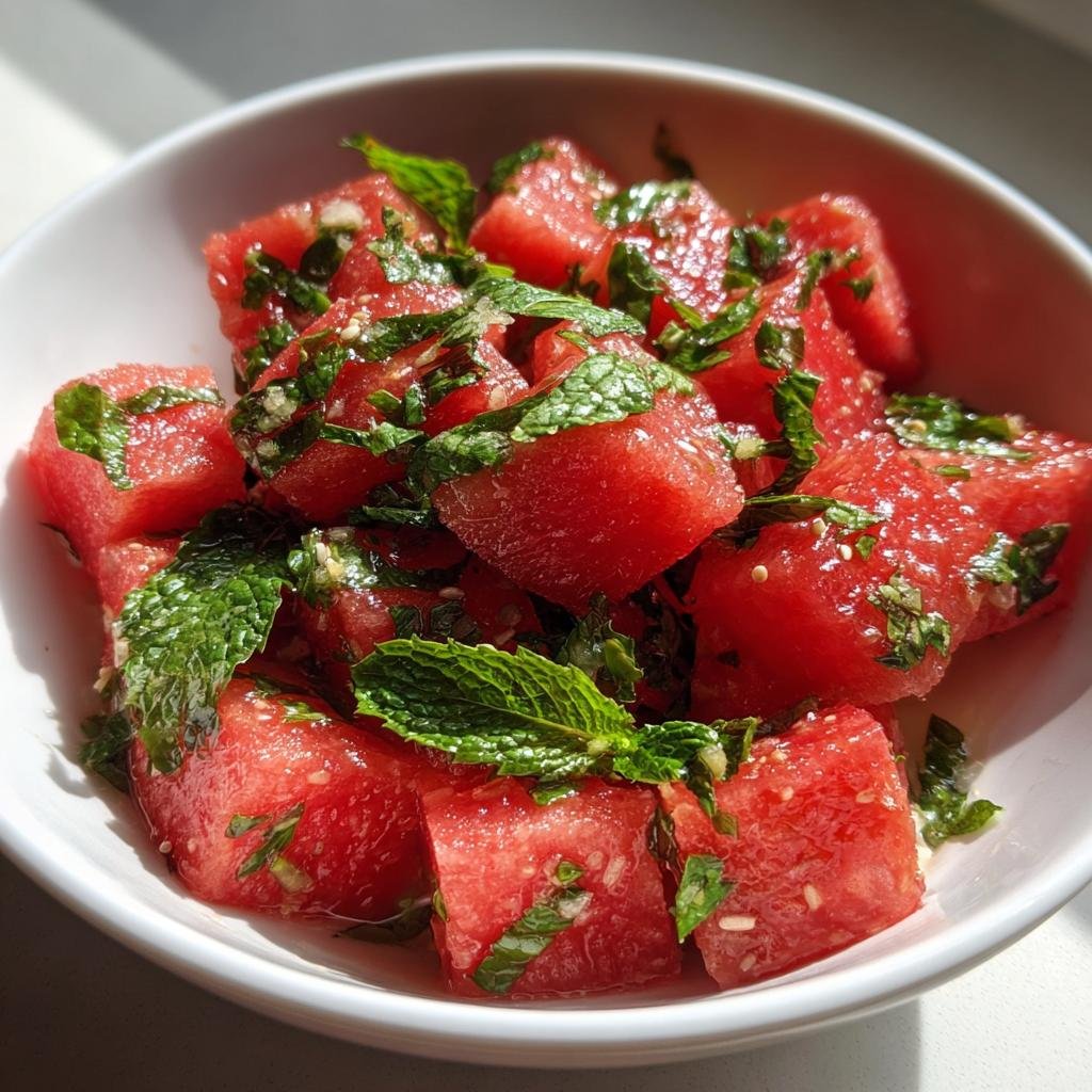 Watermelon Mint Salad - detail 2